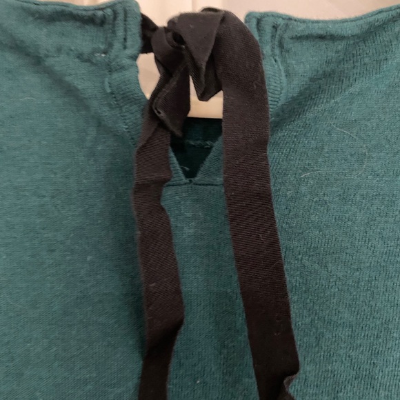 LOFT Turquoise cozy & classy sweater with pockets - Picture 4 of 5